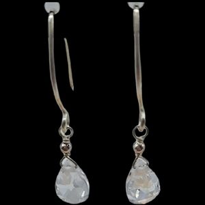 💎Cubic zirconia beaded earrings on sterling post